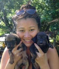 Stephanie Hong loves volunteering with animals.